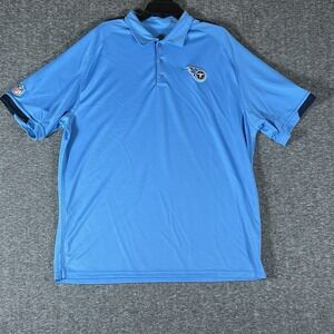 Nike DriFit On Field Polo‎ Shirt Tennessee Titans Blue Mens Size XL